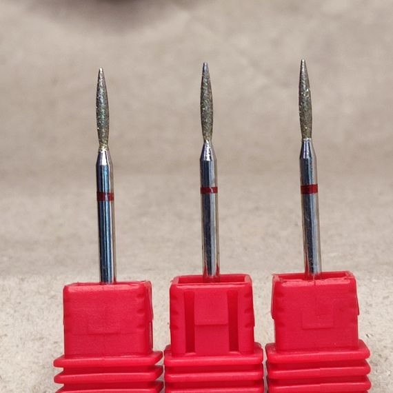 Фреза алмазная пламя 018 красное | Зображення 1