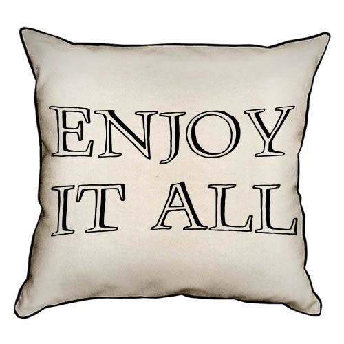 Подушка с мешковины Enjoy it all 45x45 см (45PHB_JOY010)