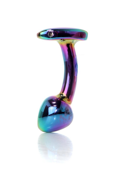 Анальна металева пробка Plug-Jewellery Multicolour Curved PLUG- S Sex Aura | Зображення 3