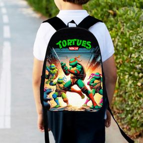 Рюкзак дитячий Черепашки-ніндзя, 34х27см, міський ранець для хлопчика з принтом (00558)