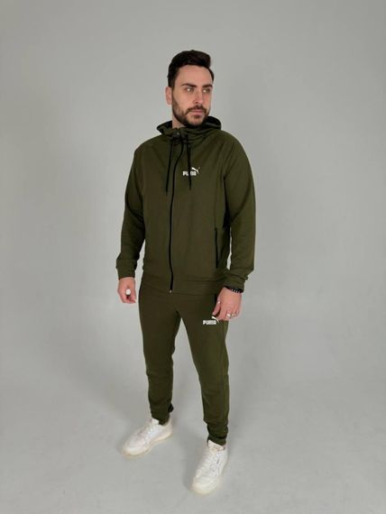 Костюм Puma худі на молнії хакі | Зображення 1