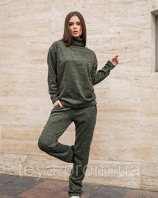 Спортивний костюм для жінок колір хакі FI_002035