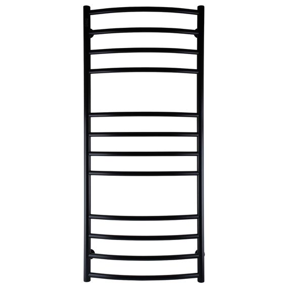 Рушникосушарка UNIO LDE W 1200-500-12 BLK Драбинка Дуга Еліт чорна (21553)