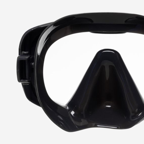 Маска для підводного плавання протитуманна 100 чорна/сіра - M | Зображення 8