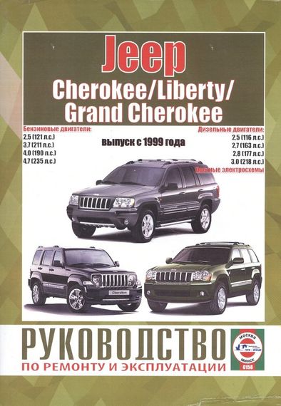 Jeep Cherokee/ Liberty/ Grand Cherokee. Посібник з ремонту й експлуатації. Книга