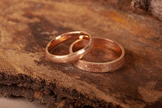 Обручальное кольцо из красного золота 15 | Зображення 5
