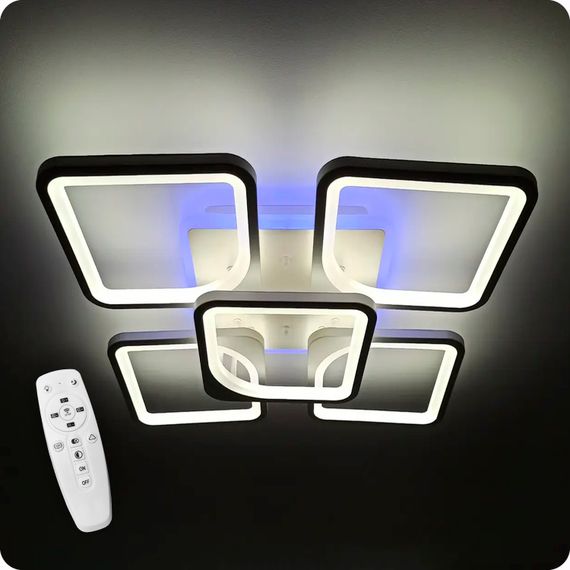 Люстра світлодіодна 517 Dlight 3color з пультом 150Вт Білий (01667) | Зображення 4