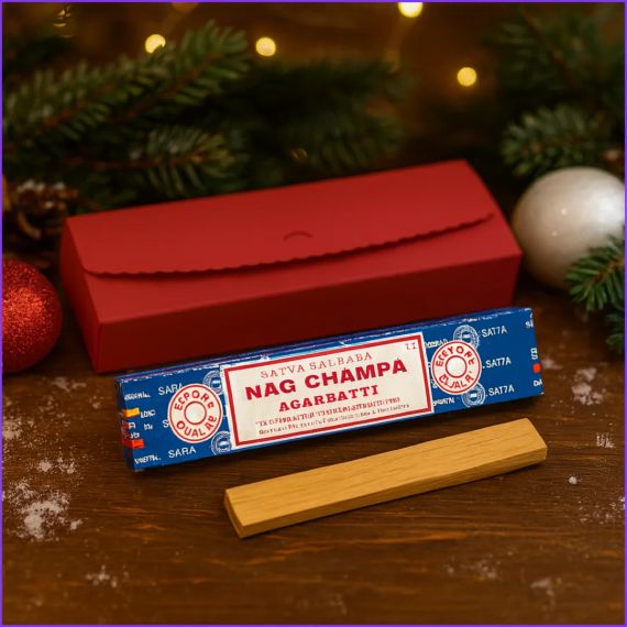 Подарунковий набір пенал  Аромапалички 1 уп. + брусок Пало санто 10г №2 ZEN Gifts 7898543367413