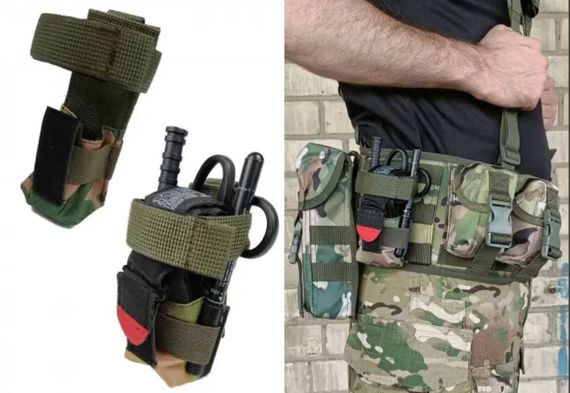 Підсумок під турнікет мультикам (MOLLE, CAT, підсумок на розгрузку, жилет, РПС) 15х5 см | Зображення 1