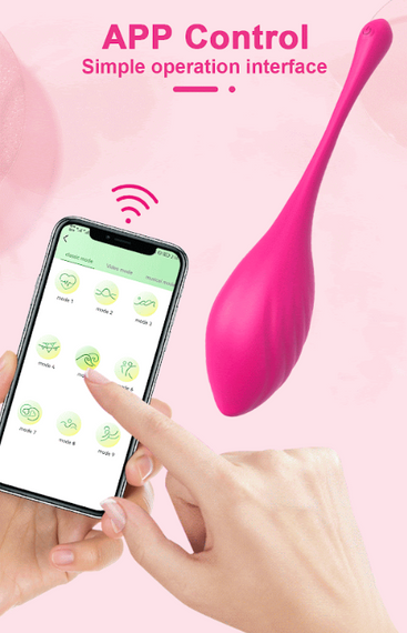 «Tiaodan» 9 режимів віброяйце вагінальне з пультом д/у та керуванням зі смартфона sexstyle | Зображення 7