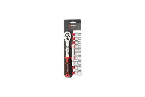 Набор инструмента на планке Intertool - 1/2" x 12 ед. Storm (ET-8014) | Зображення 2