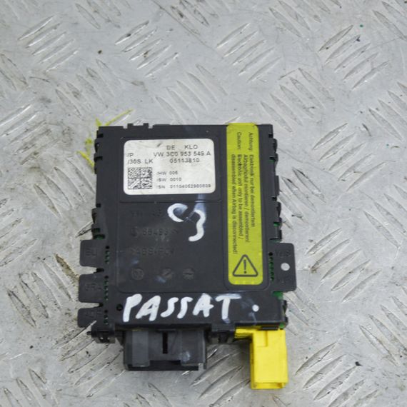 Блок керування підрульовими перемикачами Volkswagen Passat B6 2005-2010 Фольксваген Пассат б6 3C0953549A | Зображення 1