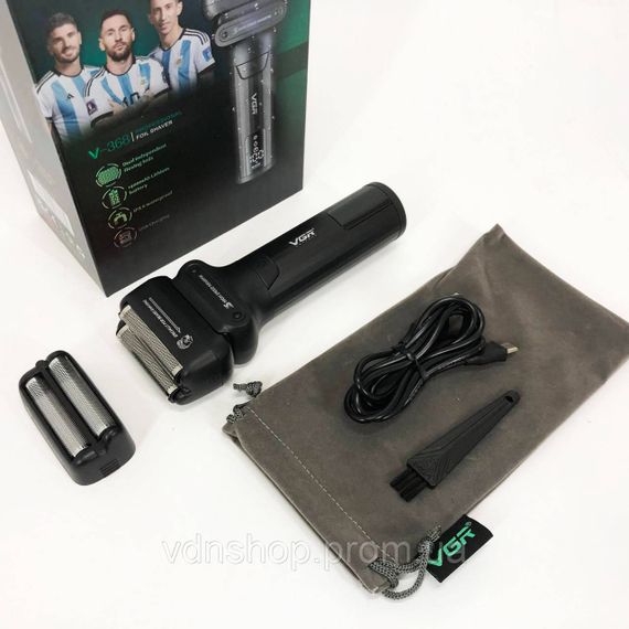 Електробритва для бороды VGR V-368, Бритва профессиональная для бритья, Профессиональная элетробритва NO-55