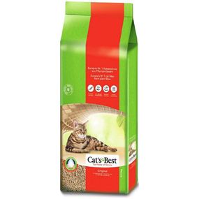 Наповнювач туалету для котів Cat‘s Best ‎Original 40 л / 17.2 кг деревний (4002973213094)