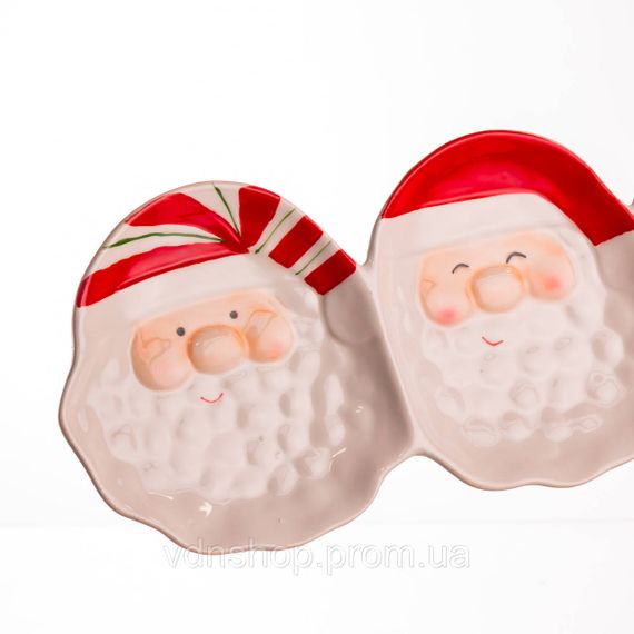 Блюдо сервірувальне новорічне для закусок Santa Claus 33.5×12.5 (см) з порцеляни CR-1-33 | Зображення 3