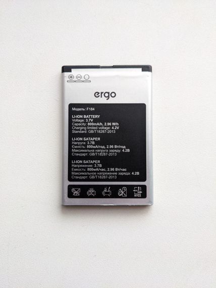 Акумулятор АКБ для Ergo F184 Respect бу трохи вздут | Зображення 1