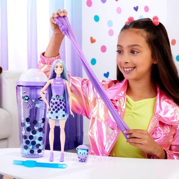 Лялька Барбі кольорове перевтілення кульки таро Оригінал Barbie Pop Reveal Taro Milk | Зображення 5