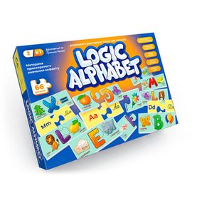 Пазли-асоціації розвиваючі Logic Alphabet Danko Toys Різнокольоровий shop (2000999643866)