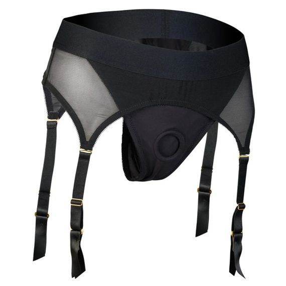 Страпон із трусиками-підв'язками Dream Toys Bold Vail, чорний, розмір S Sex Aura | Зображення 7