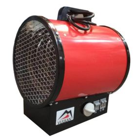 Электрическая тепловая пушка Vulkan 3,0 кВт, площадь обогрева 30 кв.м., напольный, красный, 220В (3000 (Е) ТП)