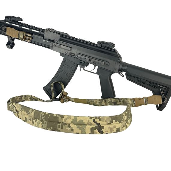 Ремінь збройовий RAGNAROK триточковий з широким наплічником "KRAKEN" carbine Піксель | Зображення 2