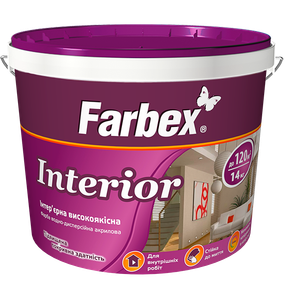 Фарба інтер'єрна високоякісна ПДА "Interior" Farbex