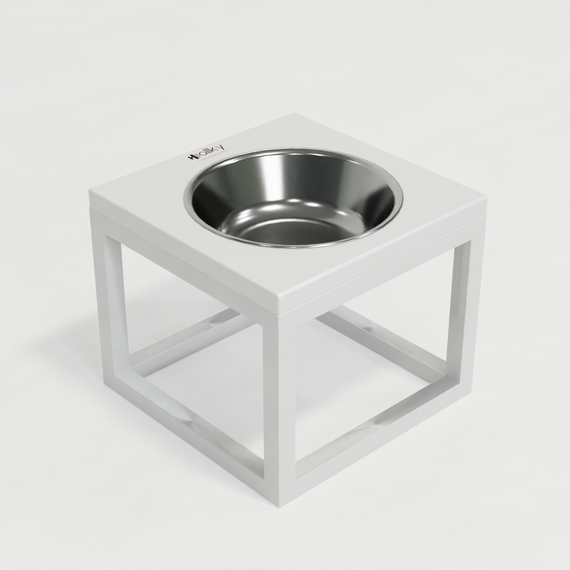 Миска на подставке для больших собак Hollky Base Solo XL (1 × 1,8 л) Solo XL-262620-WHWH | Зображення 8