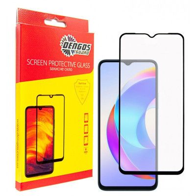 Стекло защитное Dengos HONOR X6a (black) (TGFG-333)