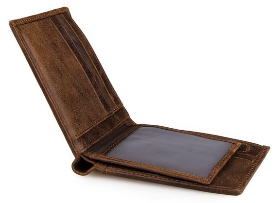 Кошелек мужской Vintage 14230 Коричневый | Зображення 4