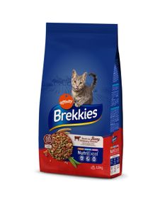 Сухий корм із яловичиною для котів Brekkies Cat Beef, 1.5 кг