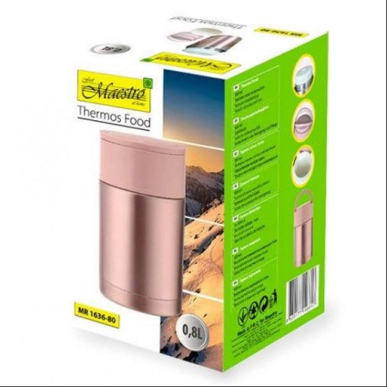 Термос харчовий 800мл Maestro MR-1636-80 | Зображення 3