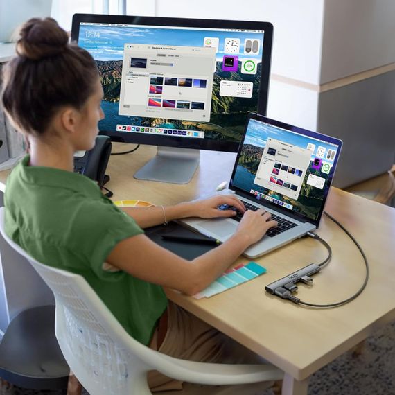 Концентратор Acer 5-в-1 USB-C — багатопортовий адаптер із 4K HDMI, потужністю 100 Вт і 3 портами USB-A | Зображення 4