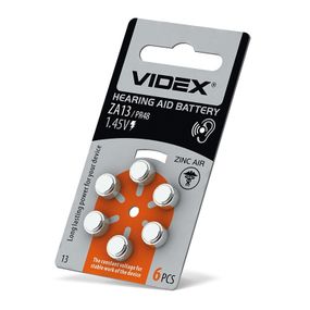 Батарейка повітряно цинкова Videx ZA13 (PR48)