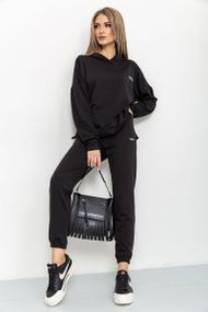 Спорт костюм женский двухнитка  цвет черный 129R1515