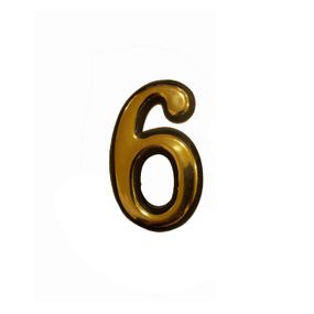 Номер пластиковий "6" 100мм