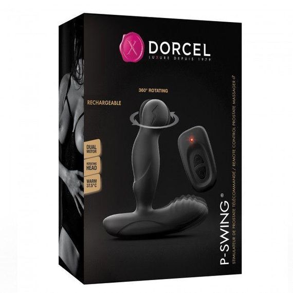 Масажери простати Dorcel P-Swing з головкою, яка обертається, пультом ДК та підігрівом Sex Aura | Зображення 2