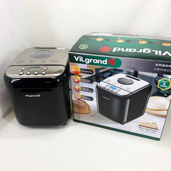 Хлебопечка для багетов ViLgrand VBM6091 600 Вт, 19 програм, Хлебопечка с удобной панелью управления TI-42 | Зображення 3