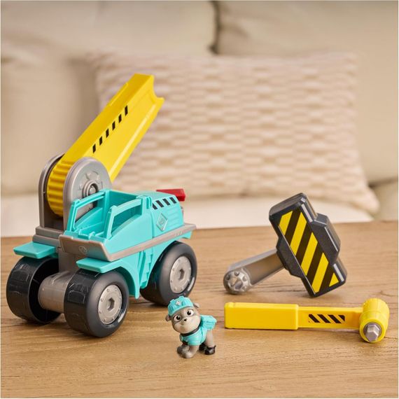 Строительная машина с фигуркой Rubble & Crew Motor Mega Hammer Щенячий патруль Крепыш и команда | Зображення 1