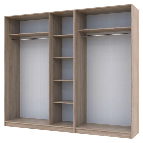 Комплект шкафов для одежды Doros Промо (2 шт.) 225х48х204 см Дуб сонома (DRS-011214) | Зображення 2
