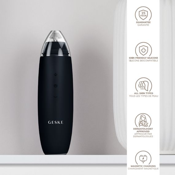 Мікродермабразійний пристрій для видалення чорних цяток GESKE MicroDermabrasion Blackhead Remover 7в1 black | Зображення 2