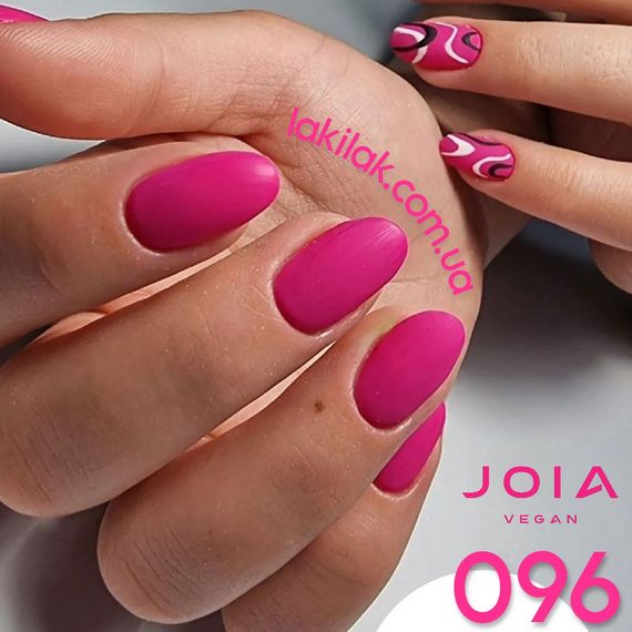 Гель-лак JOIA vegan 096 насичений рожевий, 6 мл