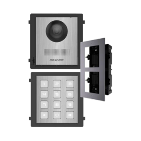 DS-KD8003-IME1NS + DS-KD-ACF2/Plastic + DS-KD-KP/S Комплект модулів Hikvision - Викличні панелі