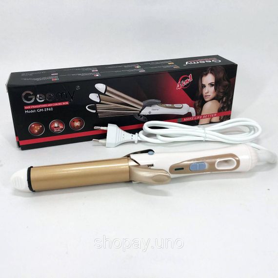 Выпрямитель утюжок для волос коротких GEMEI GM-2962 30Вт, Утюжок выпрямитель для выпрямления WG-48 | Зображення 7