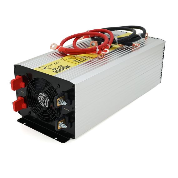 Інвертор напруги RITAR RSC-5000, 12V/220V, 5000W з правільною синусоїдою, 2xShuko, 1xUSB, клемні дроти, клемні колодки, BOX, Q2 | Зображення 1