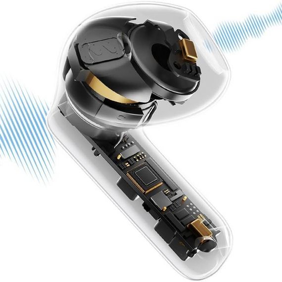 Бездротові TWS навушники Baseus Bass BS1 Adaptive ANC (A00101) Cosmic Black | Зображення 1