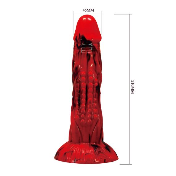 Фалоімітатор Power Monsters Minotaur – 21 cm Rippled Monster Silicone Dildo Sex Aura | Зображення 4