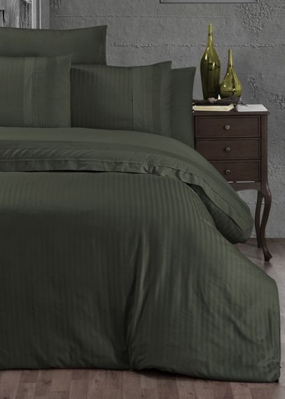 Постільна білизна First Choice Ranforce Deluxe DARK 200 х 220 см Gala Dark Green