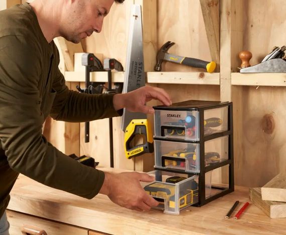 Органайзер вертикальний Stanley з трьома висувними відділеннями (STST40711-1) | Зображення 1