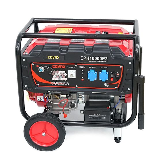 Генератор бензиновый COVAX EPH10000E2.7.0kW, однофазный 220V, 50Hz, DC12V, 18HP | Зображення 2