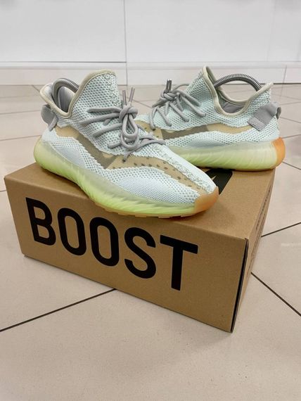 Кросівки Adidas Yeesy Boost 350 V2 (blue / green) | Зображення 7
